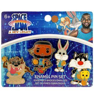 Funko Pop! 4pc Enamel Pin Set - Space Jam: A New Legacy - Tune Squad Limited Ed